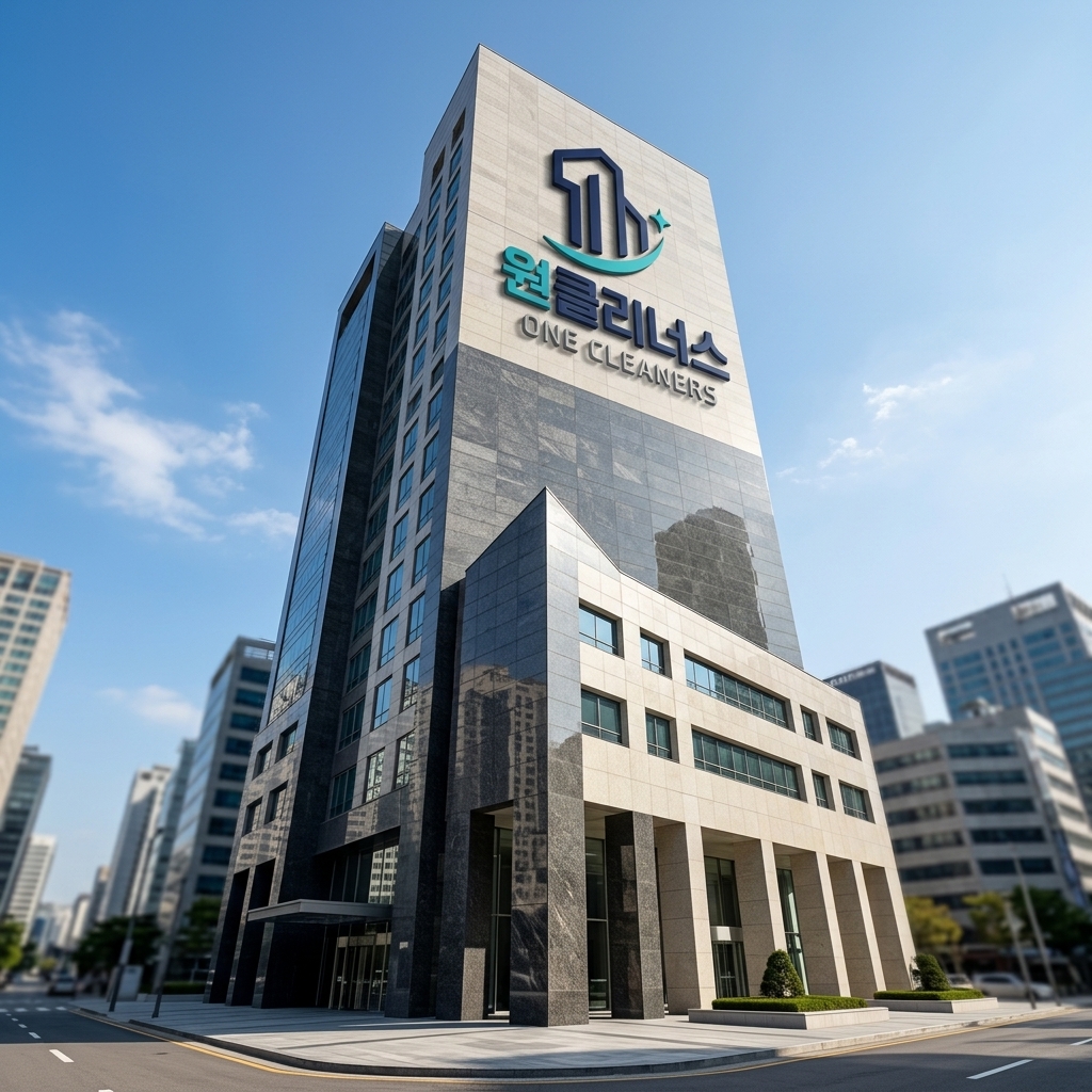청소 전문 브랜드의 현장 운영과 작업 기준을 표현한 이미지